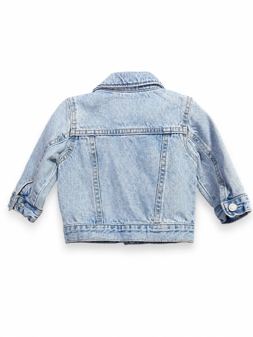 Old Navy Baby Light Wash Denim Trucker Jacket 6–12 Months Classic Jean Jacket